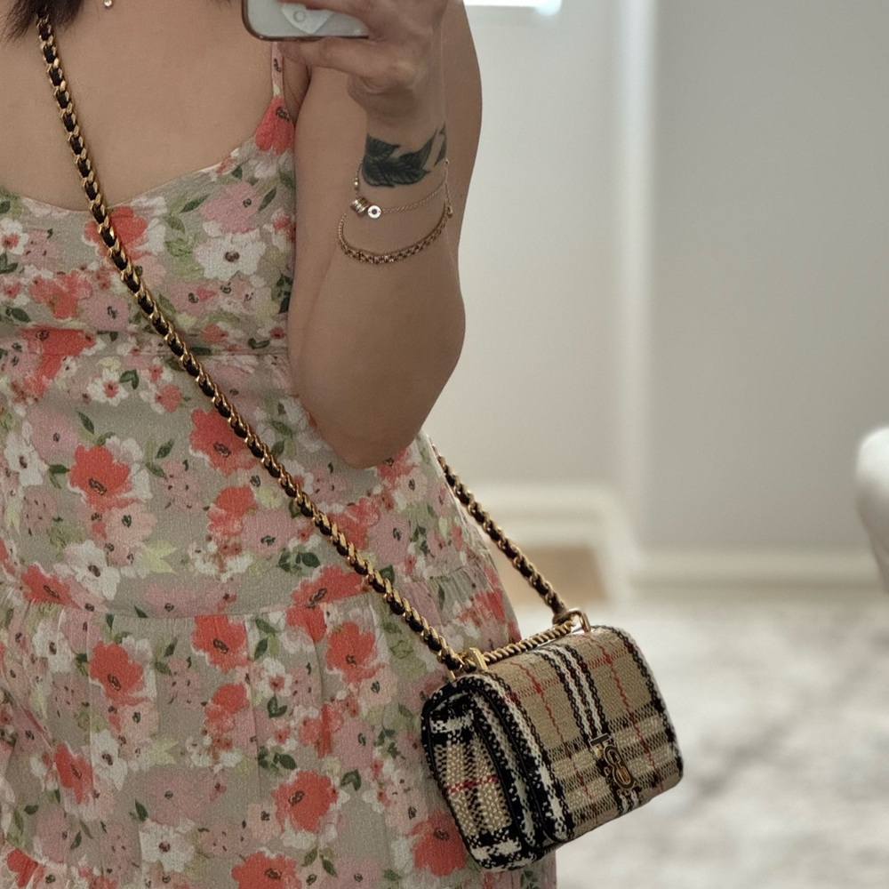 Burberry Beige and Black Plaid Crossbody Bag - Picture 12 of 16